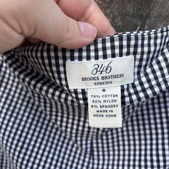 Brooks Brothers High Rise Gingham Plaid Ankle Pants 6 - Picture 2 of 5